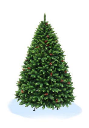 <h4>Green Tree With PVC Leaves+Decorations<br>