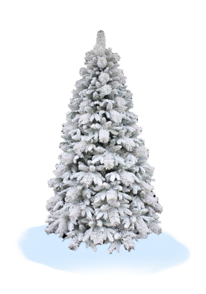 <h4>Traditional Flocked Tree