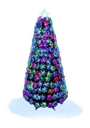 <h3>Optica Fiber Tree with<br>LED lights